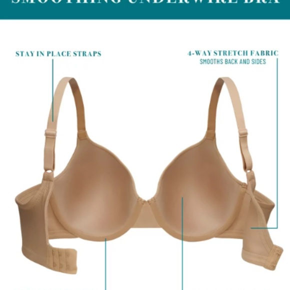 Vanity Fair Radiant Collection Women’s Full Figure Lightly Lined Smoothing Under - Picture 4 of 6